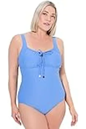 Ulla Popken Dames grote maten grote maten plus size badpak, borstverstevigingen, , 44