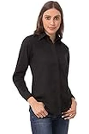 Chef Works WomensBasic Jurk Shirt Lange Mouw Button Down Shirt - - X-Small