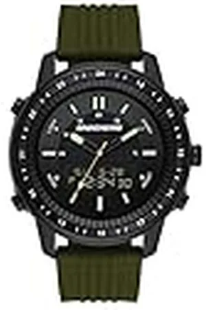 Skechers Horloge voor heren, Anadigi uurwerk met siliconen, leren of roestvrij stalen band, ,50MM