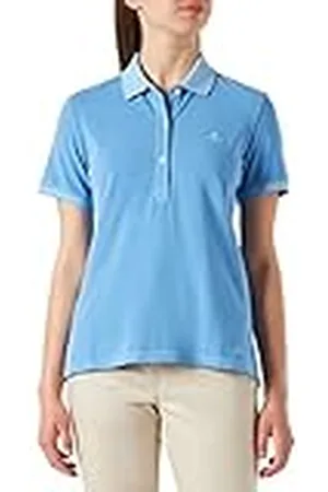 GANT Sunfaded Ss Polo Pique Poloshirt voor dames, azuurblauw, XS