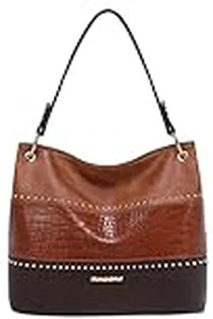 Montana West Hobo-tassen en tassen voor vrouwen, van veganistisch leer, top handvat, schoudertas met ritssluiting, , large, , Large