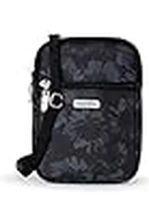 Baggallini Essentiële mini-tas voor dames, ingebouwde RFID-kaarthouder-kleine crossbody-portemonnee met vervangbare schouderriem, Middernacht Tuin, DDM737