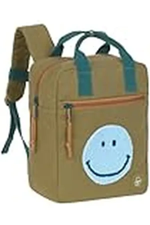 LÄSSIG LÄSSIG Kleuterschoolrugzak Kindertas Partnerrugzak voor ouders en kinderen/Little One & Me Square Rugzak Small Olive, , Eén maat, modern