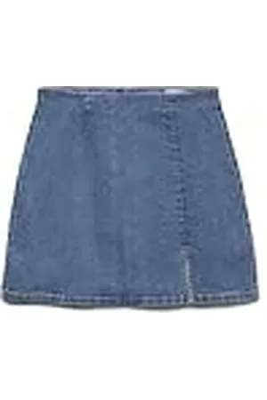 VERO MODA Jeansrok voor dames met ritssluiting en rechte snit, , L