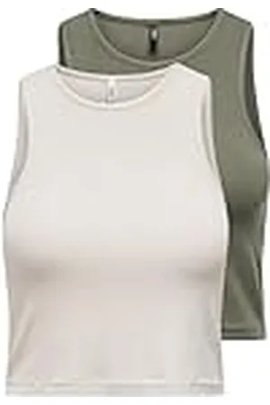 ONLY Onlbelia S/L Crop Top Cs JRS 2 Pack, , XS