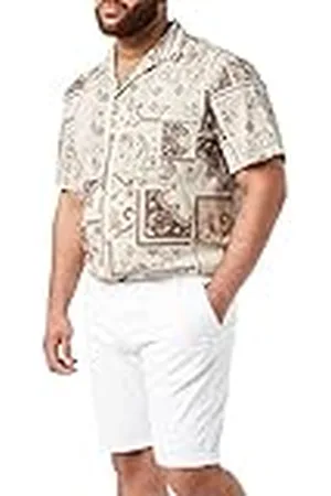 Crosshatch Heren SINWOOD White Casual Shorts, W34, , 34W