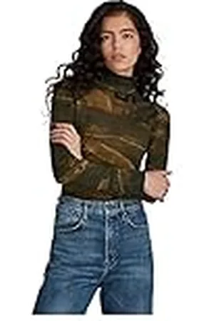 G-Star RAW Dames Slim Turtle Neck Long Sleeve T-Shirt