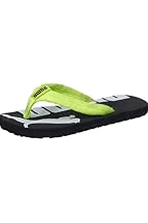 PUMA Epische Flip V2 Ps Flop voor kinderen, uniseks, Lime Pow Black Wit, 1 UK Child