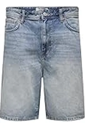 Only & Sons ONSFADE MBD 9085 AZG DNM Shorts, , XXL