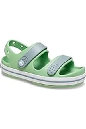 Crocs Crocband Cruiser T-sandalen, uniseks, voor kinderen, groen (Fair Green Dusty Green), 19/20 EU