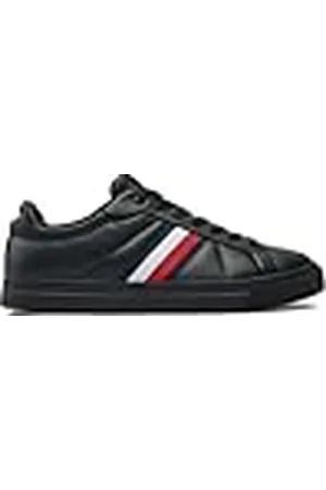 Tommy Hilfiger Heren ICON Court LTH Stripes (FM0FM05163) lage top Sneaker, , 11 UK, , 46 EU