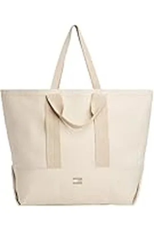 Tommy Hilfiger Dames TJW Tote Edition Canvas AW0AW17542, Beige (krantenpapier), OS, , One Size