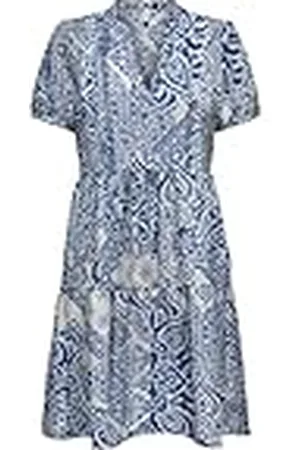 ONLY Dames Onlnova Life Elite S/S Thea Dress AOP, , S