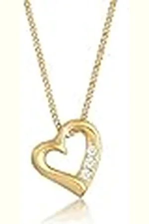 DIAMORE Elli Vrouwen 14 k/585 Geel Ronde Witte Diamant Fijne Ketting Armband Enkelband, Diamant Geel