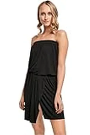 Urban classics Korte bandeaujurk voor dames, korte bandeaujurk, casual jurk, , L