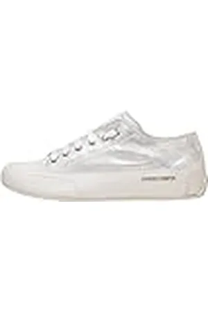 Candice Cooper Rock S-sneakers van leer en suède, Wit Zilver, 35 EU
