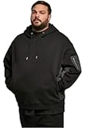 Urban classics Heren militaire bomber hoody met capuchon, , S