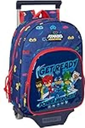 Safta PJMASKS READY kinderrugzak met trolley 705, ideaal voor kinderen van verschillende leeftijden, comfortabel en veelzijdig, kwaliteit en duurzaamheid, 26 x 11 x 34 cm, marineblauw,