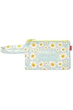 Legami Clutch, praktisch, ritssluiting, stoffen band, 21,5 x 14 cm, belettering wandellust, reisthema