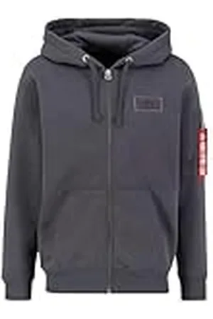 Alpha Industries Rugbedrukking Zip Hoody Heren Capuchon Sweat