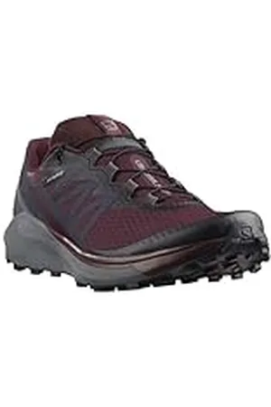 Salomon Sense Ride 4 Trail hardloopschoenen voor dames, reactief loopgedrag, voetsteun en bescherming, grip op elk terrein, Wine Proeverij Quiet Shade Ebony, 36.50 EU