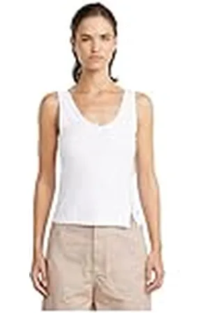 G-Star Dames asymmetrical Zip Slim Tank Top Wmn T-Shirt, , L