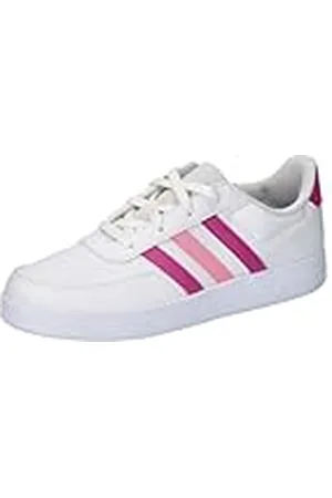 adidas Breaknet 2.0 K Sneakers voor kinderen en jongens, Ftwr White Lucid Fuchsia Beam Pink, 40 EU