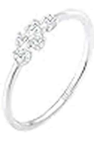 DIAMORE Elli DIAMONDS Ring Dames Verlovingsring Elegant met Diamant (0.12 ct) in 925 Sterling