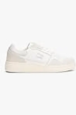 Tommy Hilfiger Dames TJW Retro Basket Sneaker EN0EN02818 Low Top, wit (Ecru/Stratus Grijs), 4 UK, , 37 EU