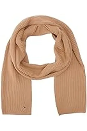 Tommy Hilfiger Dames ESSENTIAL FLAG SJAAL AW0AW16640 Mid Weight Sjaal, Beige (Camel), ONE SIZE, , Eén maat