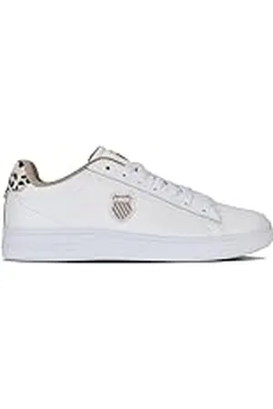 K-Swiss Court Shield II sneakers voor dames, wit/leo/wit, 41 EU, , 41 EU