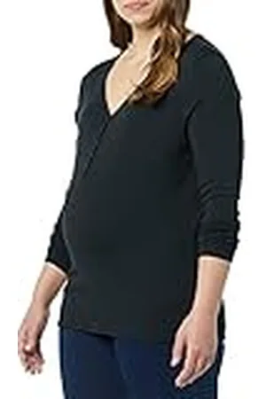 Amazon Dames Zwangerschap Verpleging Slim-Fit Henley Shirt, , Small