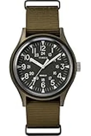 Timex TW2R37500 Analoog Quarz herenhorloge met stoffen band, , riem