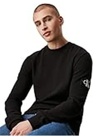 Calvin Klein Jeans Heren T-shirt met lange mouwen Badge Wafel LS Basic, , XXS