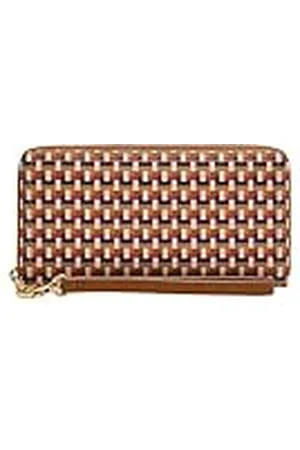 Fossil Tab Clutch voor dames Logan gecoat textiel polyurethaan, SL10057564, , 17.15 cm L x 1.91 cm W x 8.89 cm H, Casual
