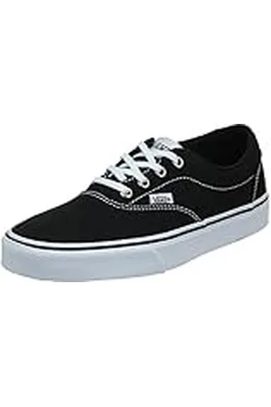 Vans Doheny dames Trainers Laag-Top, Zwart Canvas Zwart Wit 187 , 37 EU