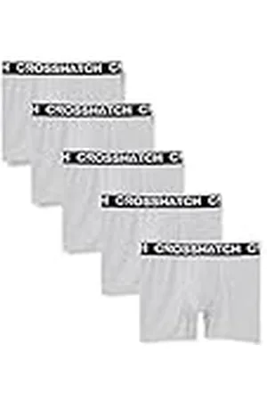 Crosshatch Heren Astral Boxershorts, grijs gemêleerd, M