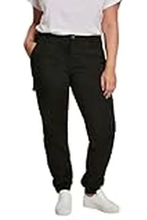Urban classics Cargobroek voor dames, hoge taille, cargo-broek met opgestikte zakken, verkrijgbaar in vele kleuren, maten 26-34, , 28