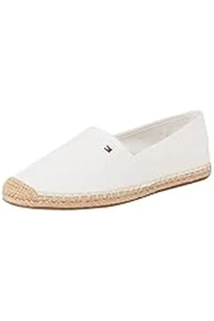 Tommy Hilfiger Dames VLAG CANVAS ESPADRILLE, WIT (Ecru), 6 UK, , 39 EU
