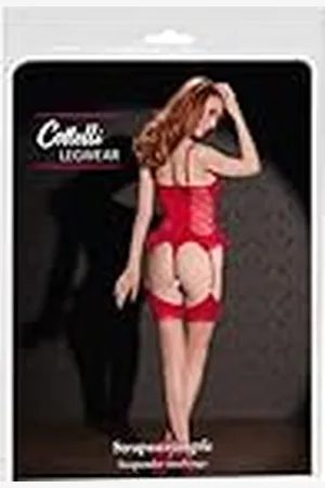 Cottelli Collection Cottelli Legwear sokken leer , , XL