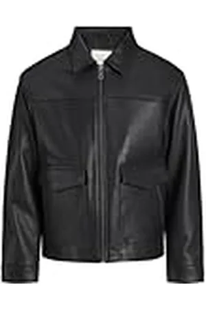 JACK & JONES Leren herenjas, , S