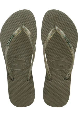 Havaianas Slim logo metallic Rubber Dames
