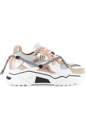 DWRS DWRS - Jupiter denim rose jeans sneakers Leer Dames