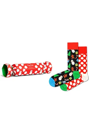 Happy Socks Candy Cane & Cocoa Gift Se Katoen Unisex