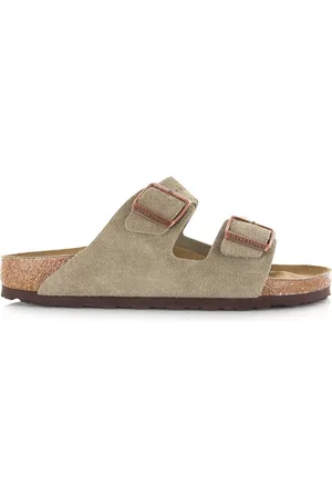 Birkenstock Arizona slippers taupe Suede Unisex