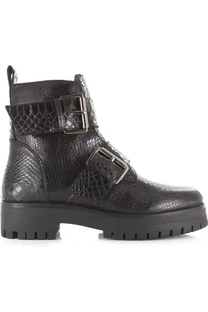 Shoecolate Bikerboot met ritssluiting Leer Dames