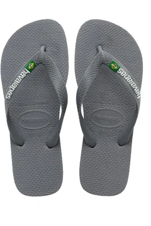 Havaianas Brasil Logo steel grey Rubber Unisex