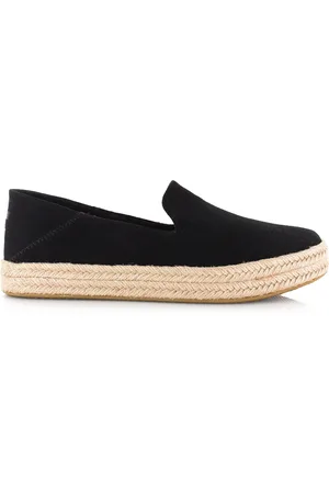 TOMS Carolina black flatform Suede Dames