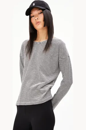 Armedangels XIANAA LOVELY STRIPES Losse pasvorm Langsarmshirts - (L)