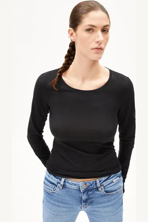 Armedangels EINIAARA SOFT Slank gesneden Langsarmshirts - (M)